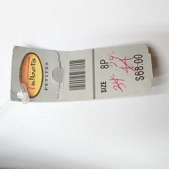 Talbots Petites Straight Leg Pant Brown Cotton Velour Classic Fit Stretch Size 8 - Picture 8 of 8